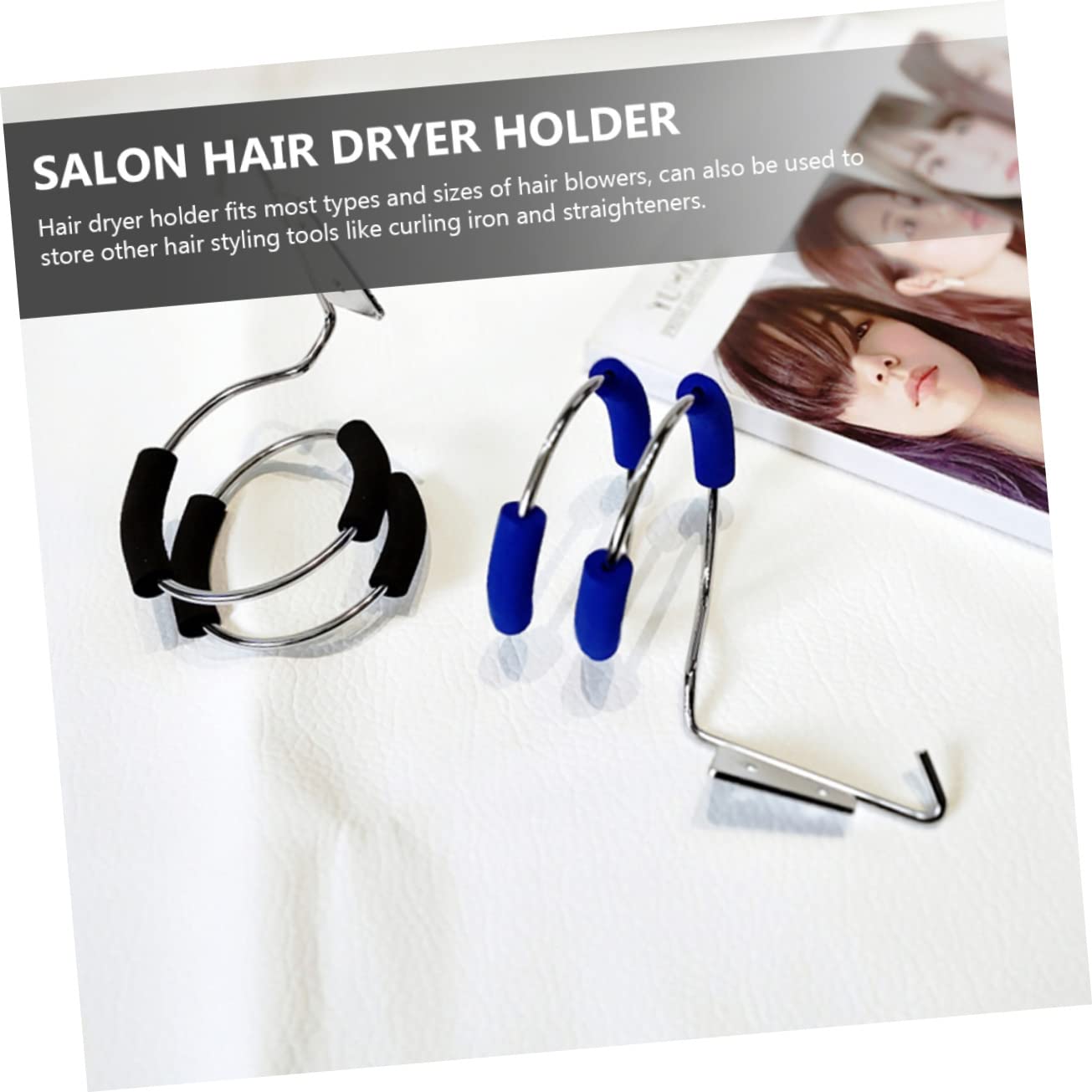 8stücke Haartrockner Halterung Wandmontierte Fön Für Badezimmer Und Friseursalons Für Stylingwerkzeuge Und Aufbewahrung