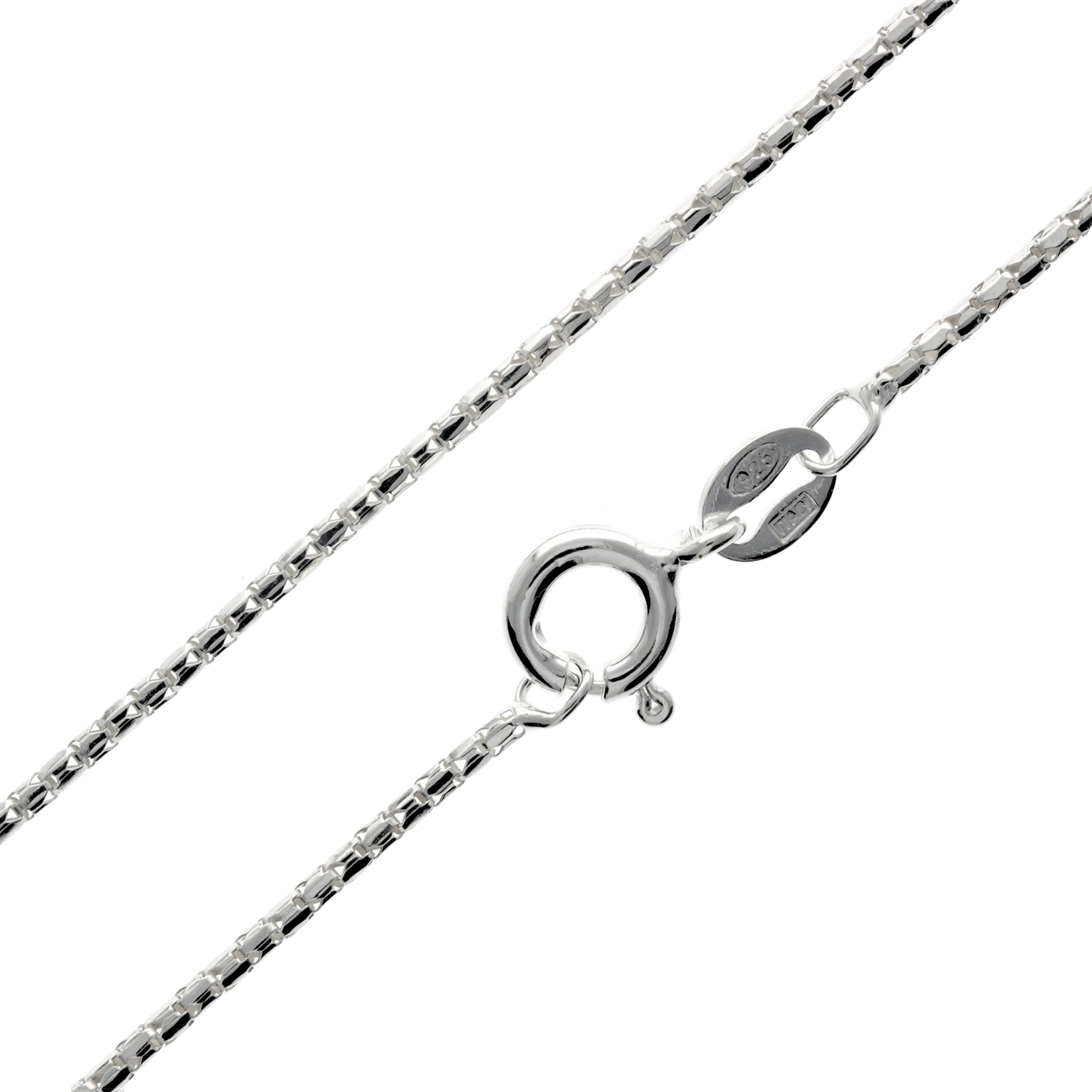 Sponsored Ad – SilverAmber Jewellery UK - Sterling Silver 14" 16" 18" 20" 24" 28" 32" 36" 40" Inch Delicate Italian Curbs, Trace, Snake and other styles Chain Necklace