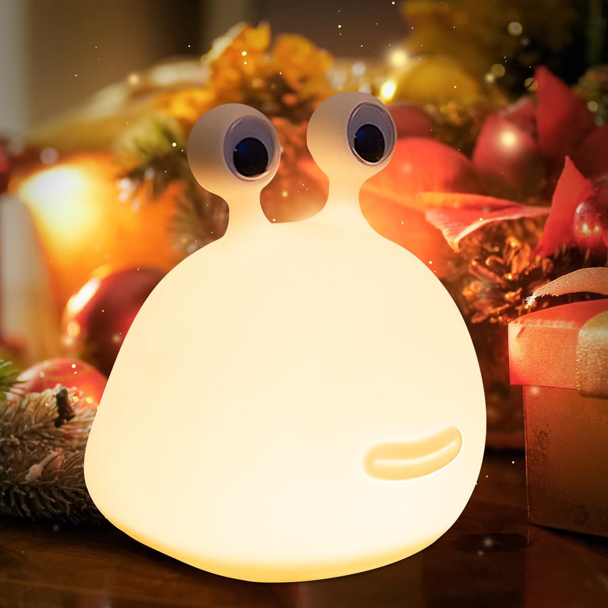 ipalmay Home Night Lights for Kids USB Rechargeable Lamps ABS PC Bedside Lamp for Breastfeeding Touch Control Timer