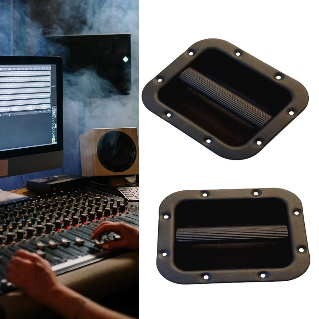 Lautsprechergriff, Subwoofer, Verstärker, Lautsprecher, Schrankgriff, Metallgriff, Klangzubehör, Einbaulautsprecher-Griff, 2 Stück