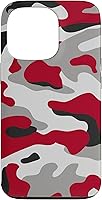 Vista 10 de red camo Print red and Black Camoflage Pattern Phone Case for iPhone 17