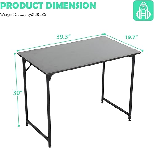 Miniatura 3 de Escritorio de computadora de 40 pulgadas para espacios pequeños, escritorio de oficina en casa, estilo moderno y simple, escritorio de trabajo