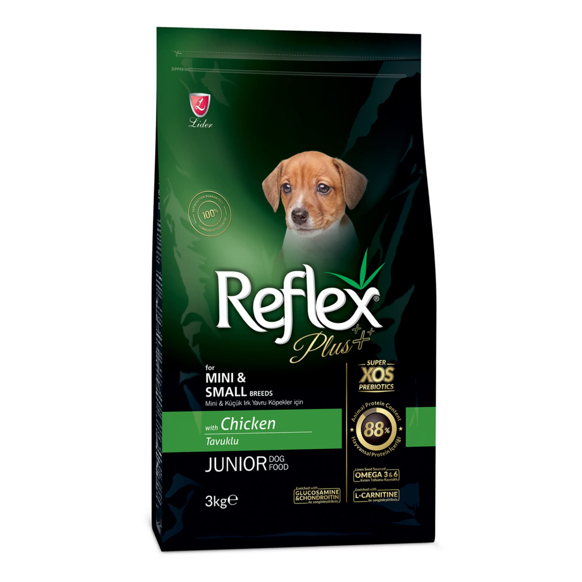 Reflex Plus Küçük&Mini Irk Tavuklu Yavru Köpek Maması 3 kg