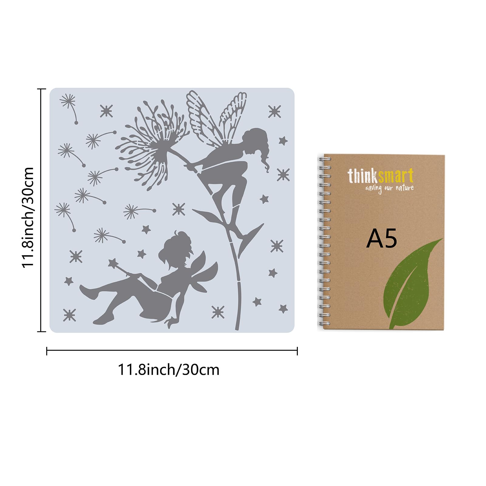 Stencil Per Pittura 4 Pezzi - Motivi Floreali E Viti Per Decorazioni Fai Da Te E Scrapbooking