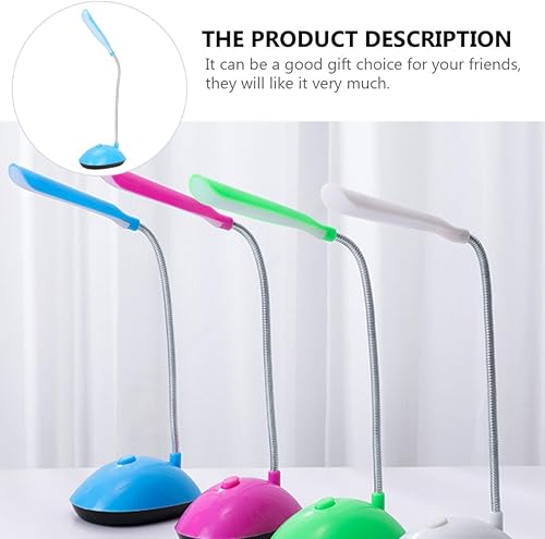 Miniatura 5 de VALICLUD Lámpara de escritorio LED plegable con pilas, luz nocturna de mesa portátil para dormitorio, estudio, lectura, control táctil, luz de