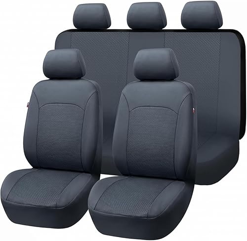 Flying Banner Fundas de Asientos de Coche Asientos Delanteros Banco Trasero Poliéster Protectores de Asientos de Coche Instalación Fácil Banco