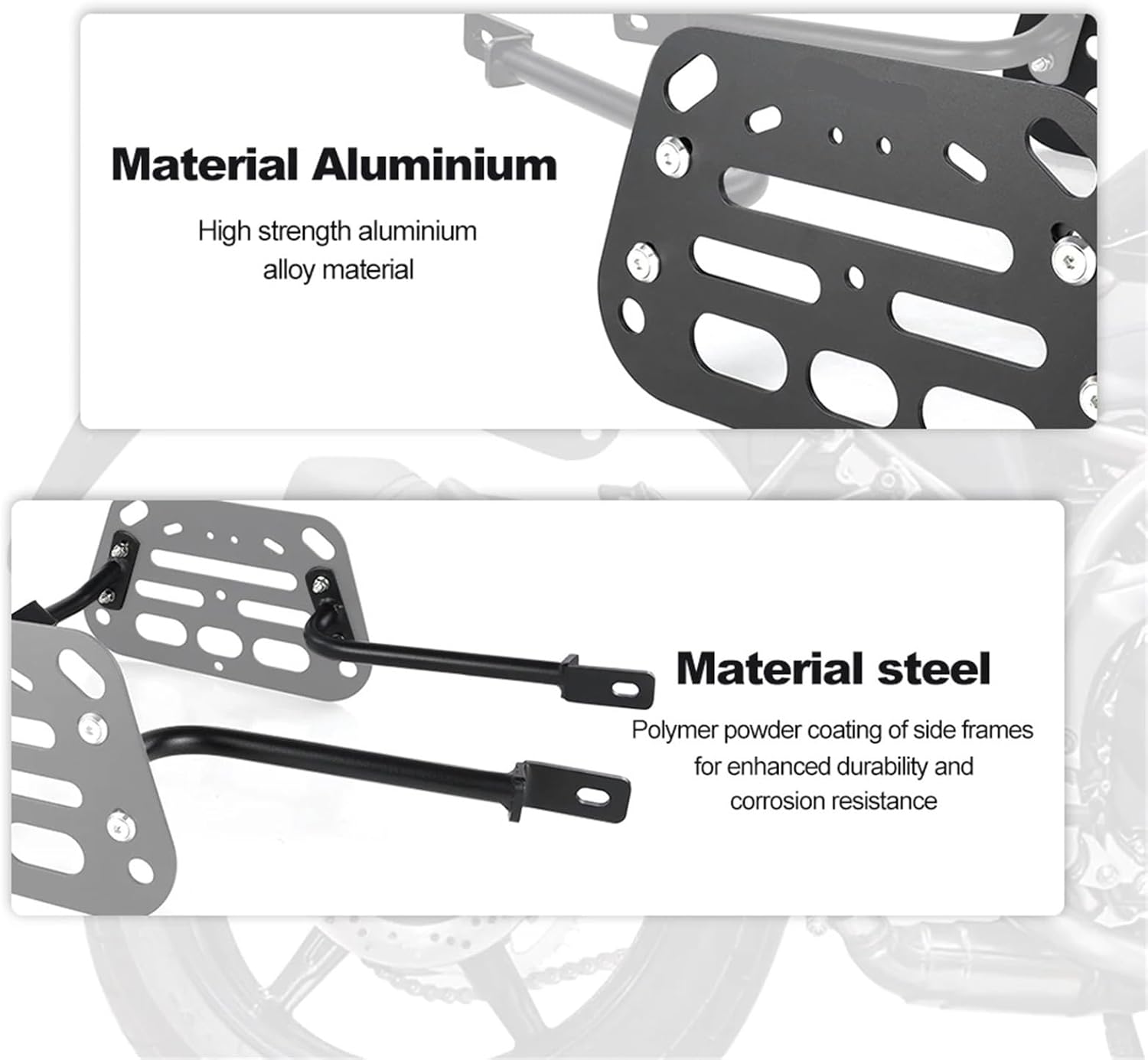 Replacement For Suzuki SV650 ABS 2015-2025 SV650X 2018-2025 Motorcycle Side Rack Saddlebag Support Bars Mounting Brackets Pannier Racks