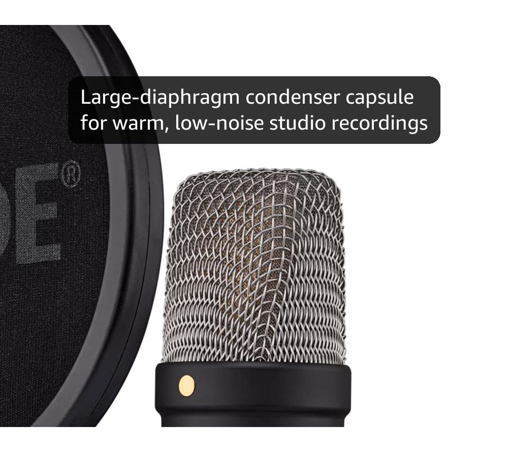 Amazon.com: RØDE NT1 5th Gen Large-Diaphragm Studio Condenser