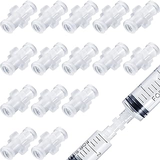 15 Pcs Syringe Adaptor Lock Female Luer Syringe to Syringe Transfer Joint Lock to Lock Connector Syringe Adapter Luer Adapter