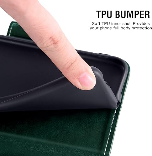 Miniatura 8 de Asuwish Funda para teléfono Motorola Moto G Stylus 5G 2022 con protector de pantalla de vidrio templado y soporte de cuero para tarjeta de crédito