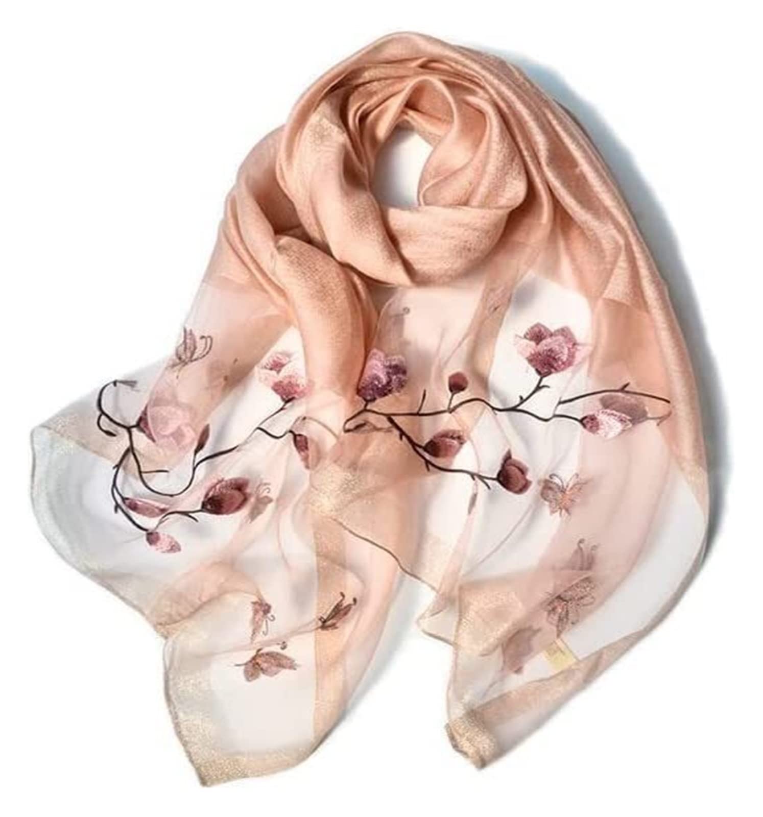 Szalik Otulacz Zimowe Szaliki Do Drukowania Długie Damskie Szale Soft Wrap Modne Satin Dla Kobiet(D)