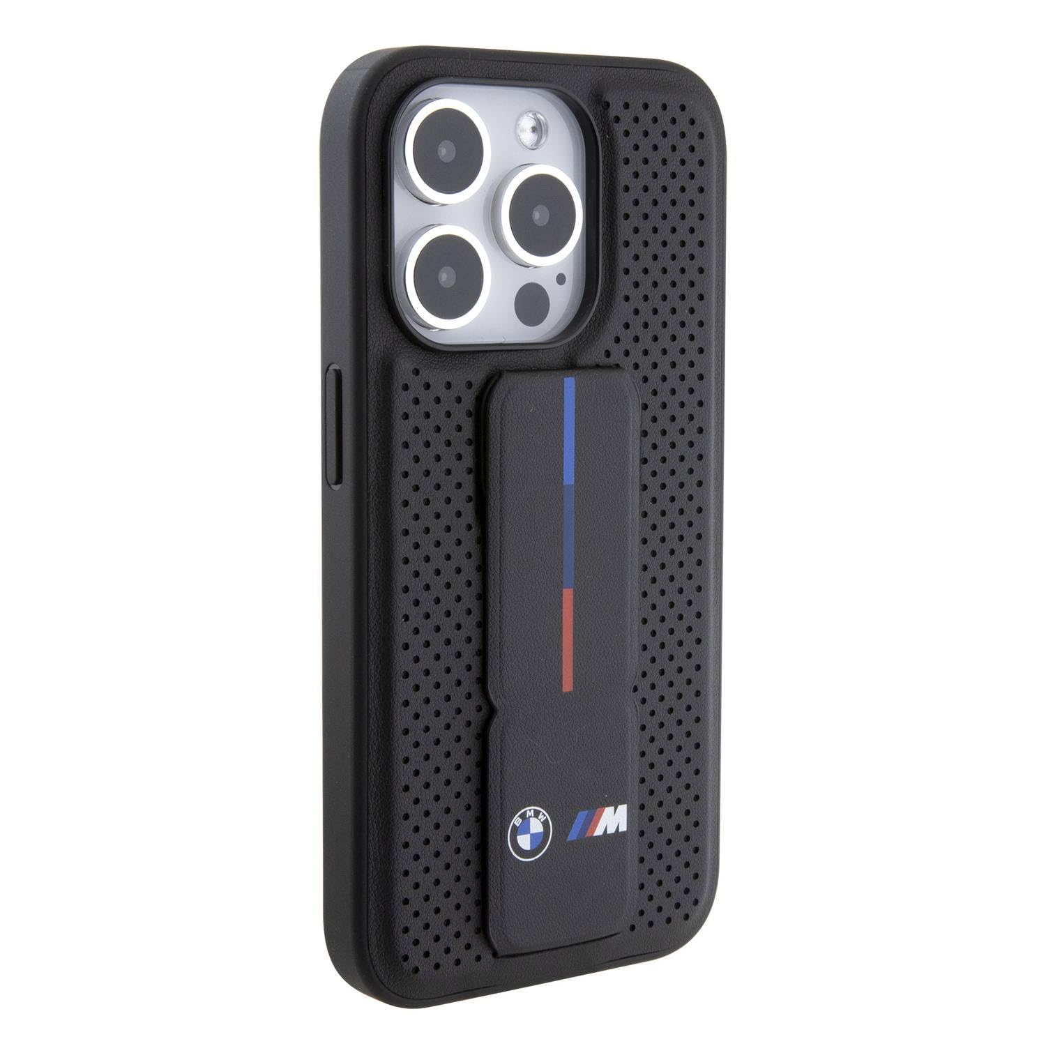 BMW Étui Cuir Perforé Noir 15 Pro Coque Support Rigide CG MOBILE - 4