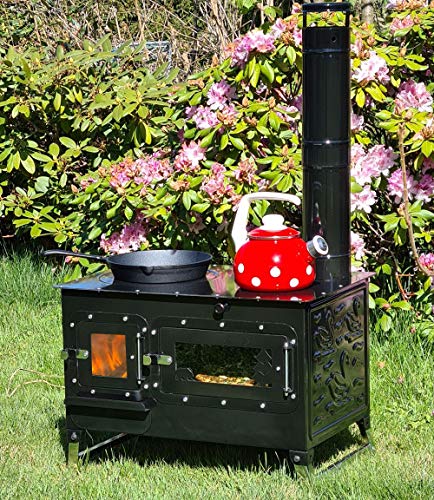 Foto von Outdoor-Küchenofen ROSALIE - Garten-Kamin Gartenküche Pizzaofen Zeltofen Gartenofen