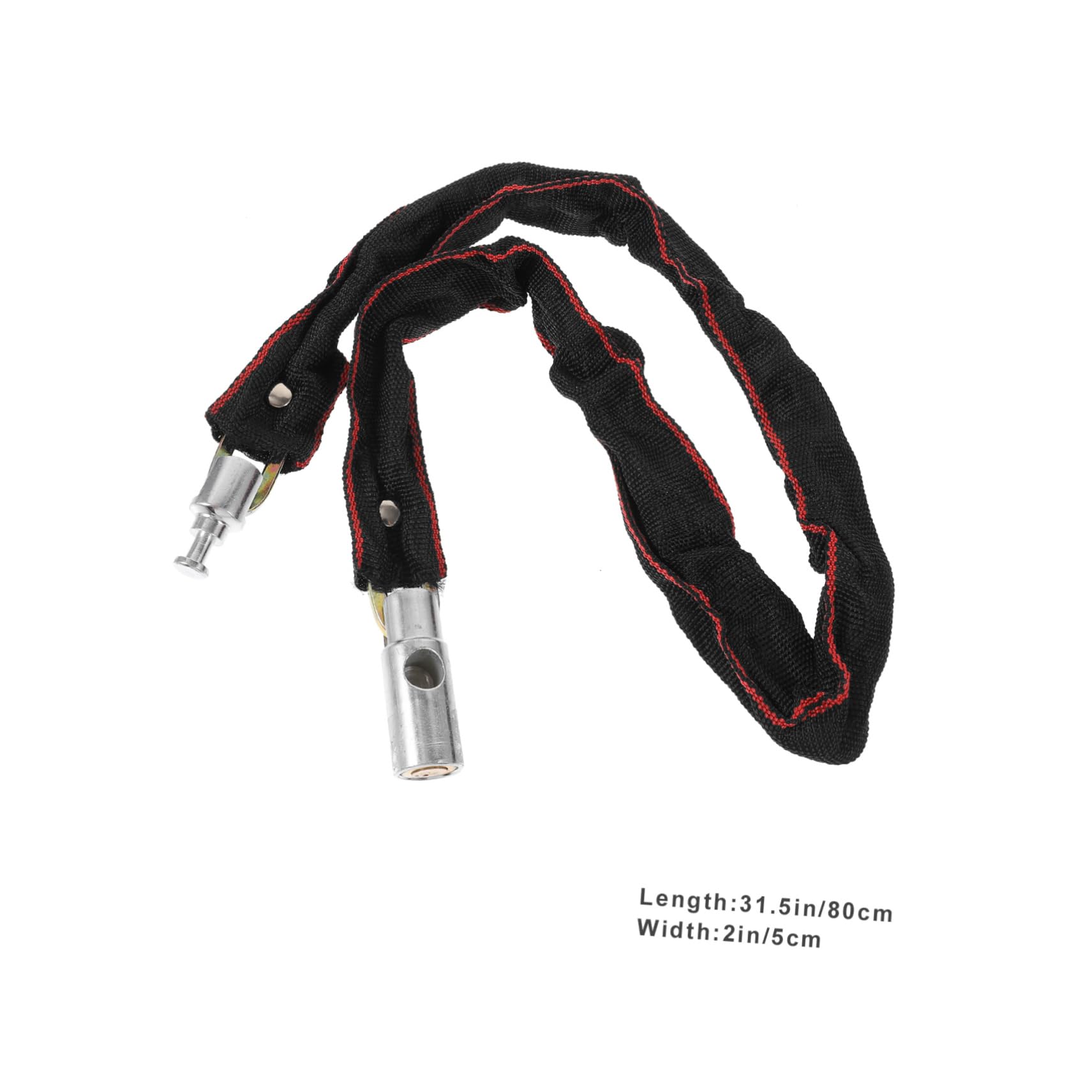 Toddmomy Cable Combination Bike Lock 80cm Braided Stainless Steel Lock Chain for Bike Accessories Random