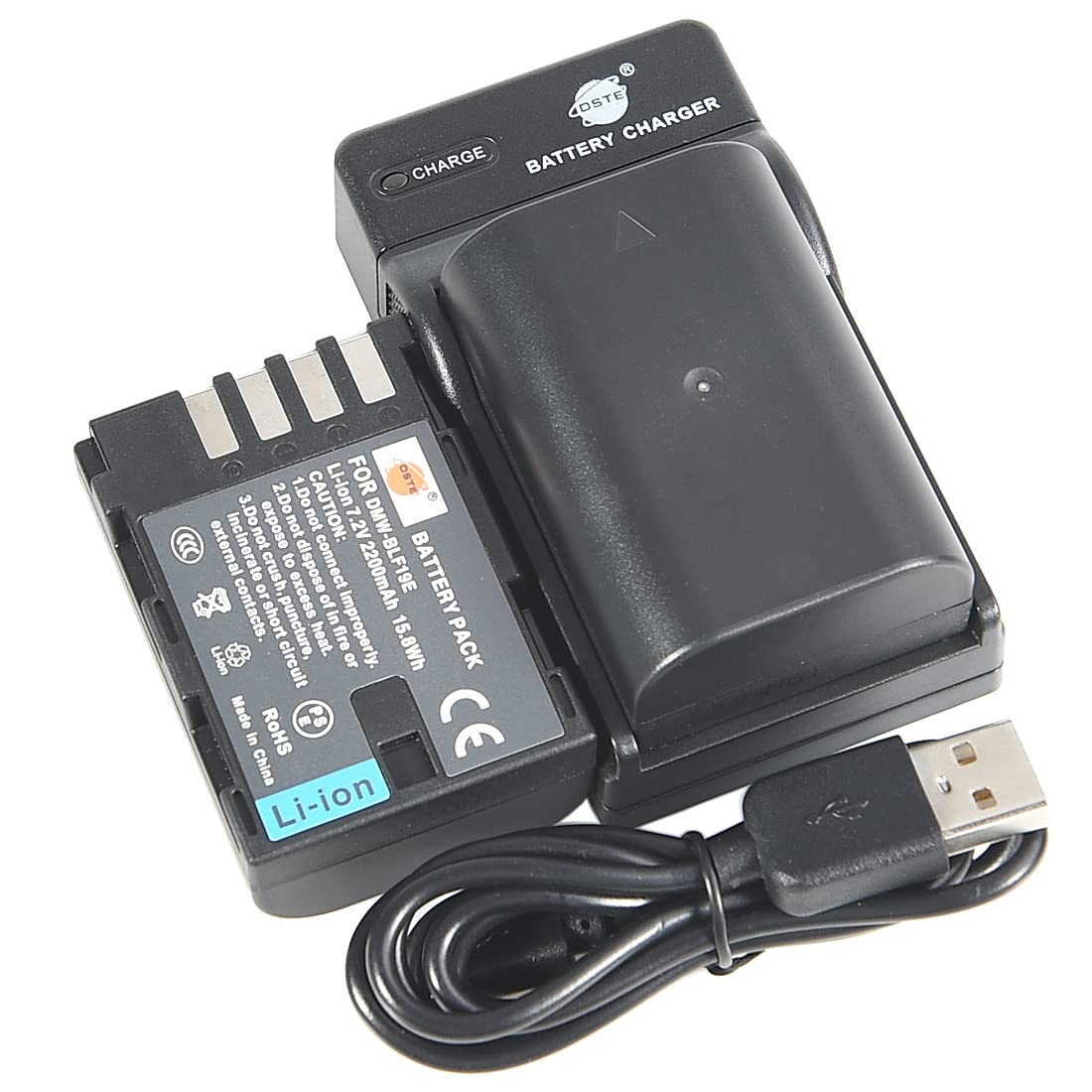 Batteria DSTE DMW-BLF19 Compatibile Con Panasonic Lumix DMC-GH3, GH4, GH5 - 5