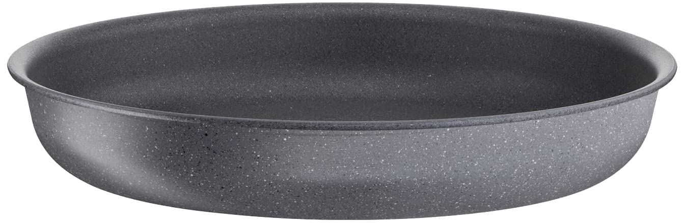Tefal Ingenio Frying Pan, 26 cm, Induction, Non-Stick Coating, Stackable, Dishwasher-Safe, Made in France, Natural Force L3960502, Grey, Non-Stick