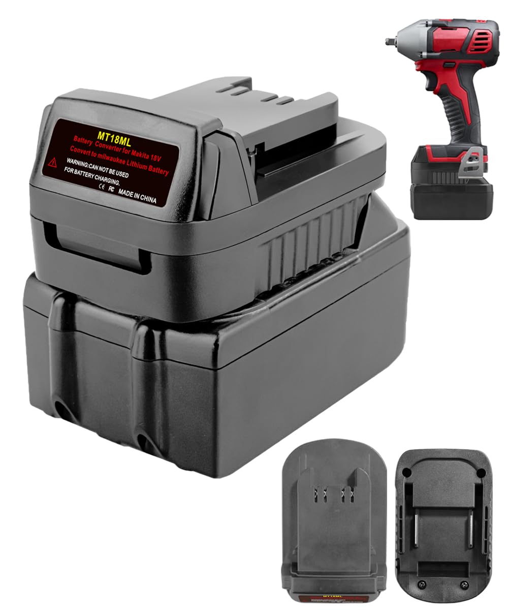 BAT20TL Battery Adapter for Makita 18V Battery Convert to for Milwaukee 18V Power Tool, fit for Makita 18V Lithium-Ion Battery, Suitable for Milwaukee 18V Cordless Power Tool