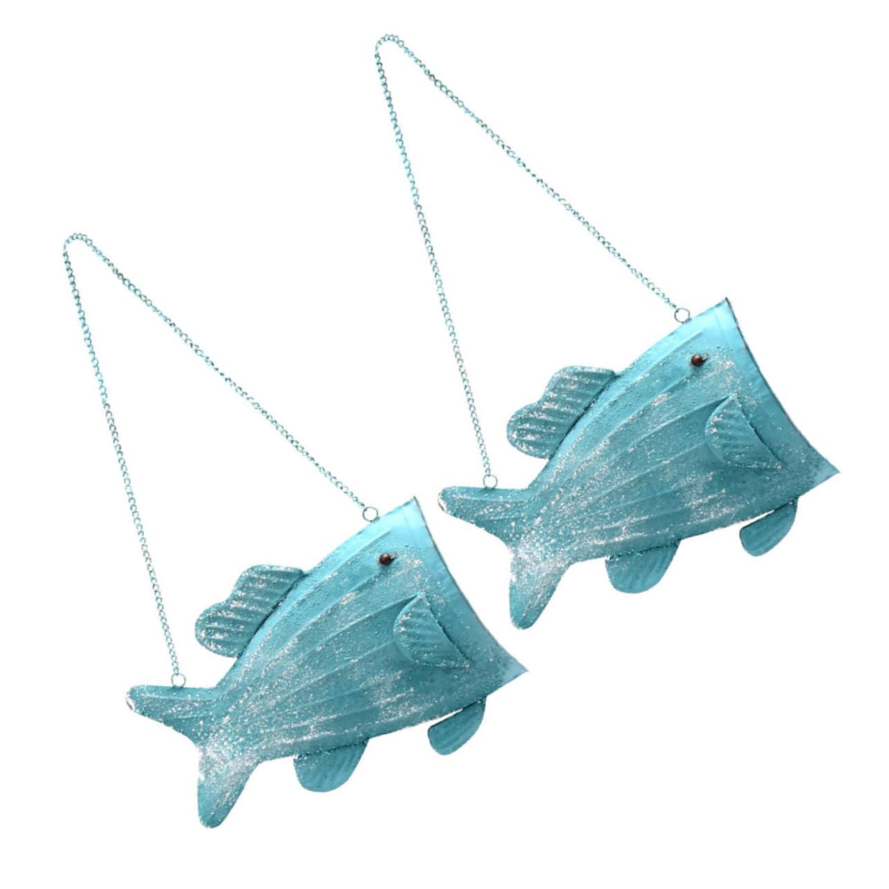 Hemobllo Fischblumentopf Wandhänger aus Eisen 2 Stück für Wanddekoration