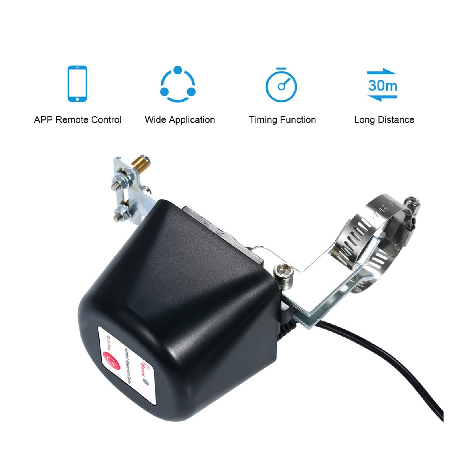 Válvula De Agua Y Gas Con Control Inalámbrico Inteligente Tuya ZigBee, Válvula De Cierre Automático, Aplicación Remota Smart Life (Color : Zigbee gateway)