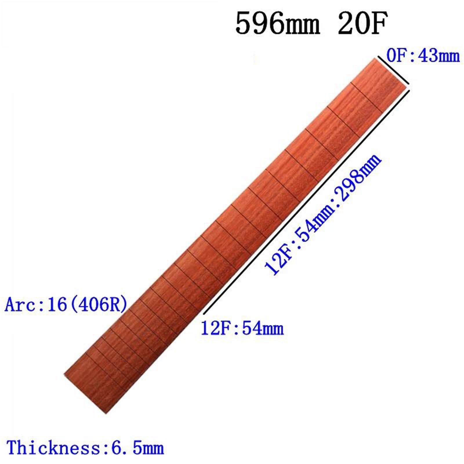 Tastiera Per Chitarra Classica In Palissandro (596mm / 578mm) Kit Attrezzi Liutaio(596mm)