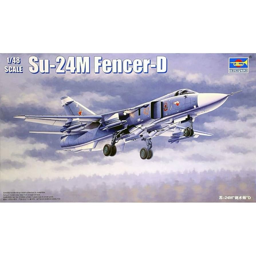 トランペッター 1/48 ロシア空軍 Su-24M フェンサーD プラモデル wyw801m Amazon.com: Trumpeter 1/48 Sukhoi Su24M Fencer D Russian