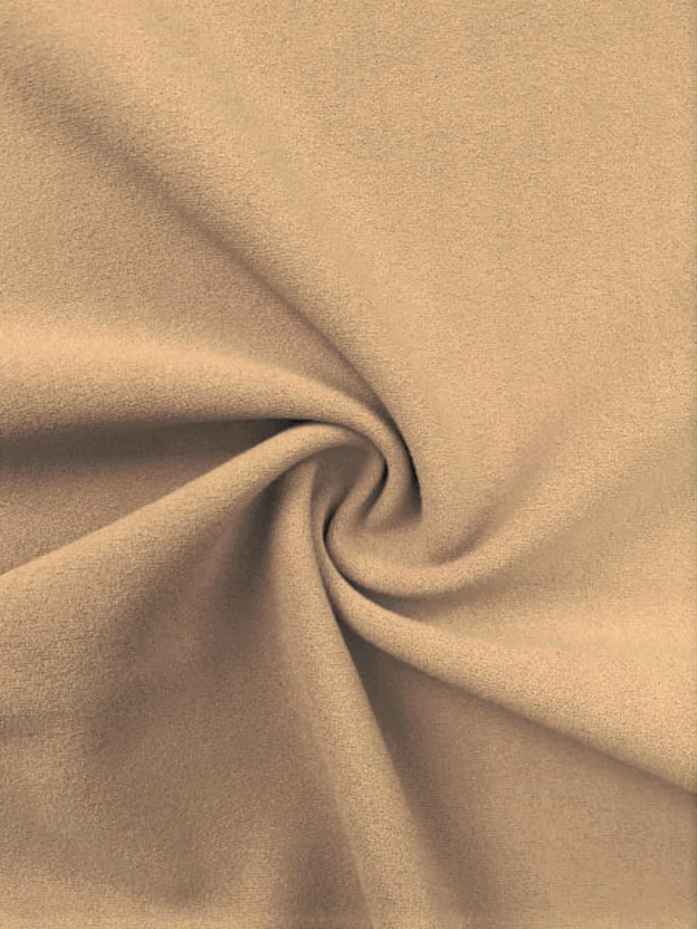 Tia Knight Beige Scuba Crepe Dressmaking Jersey Fabric | Stretchy & Thick Body Control Material | 150 Cm Wide | Sold By The Metre | Same Day Dispatch | Sq181, By (Beige)