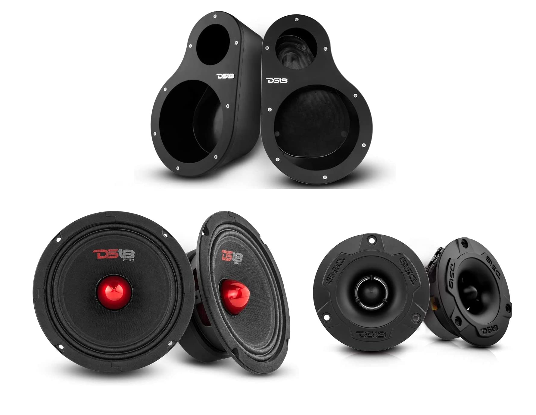 Universal Kick Panel Speaker Pods Custom Speaker Pods Dual 6 1/2″