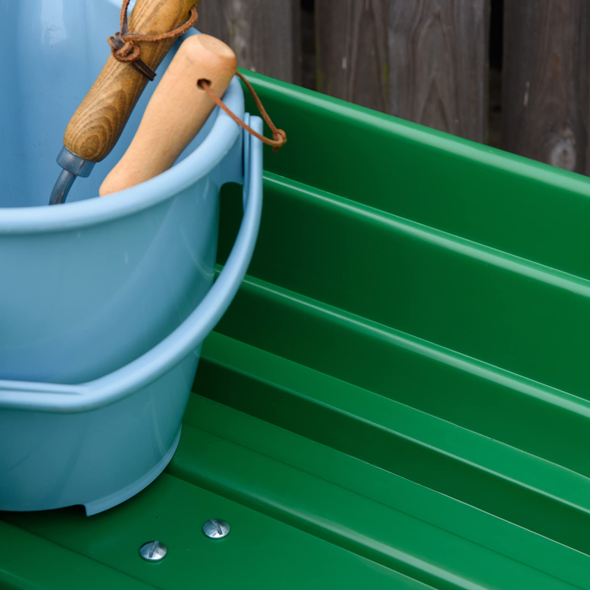Outsunny Carrello Rimorchio a Mano da Giardino 250kg, 108x52x100 cm