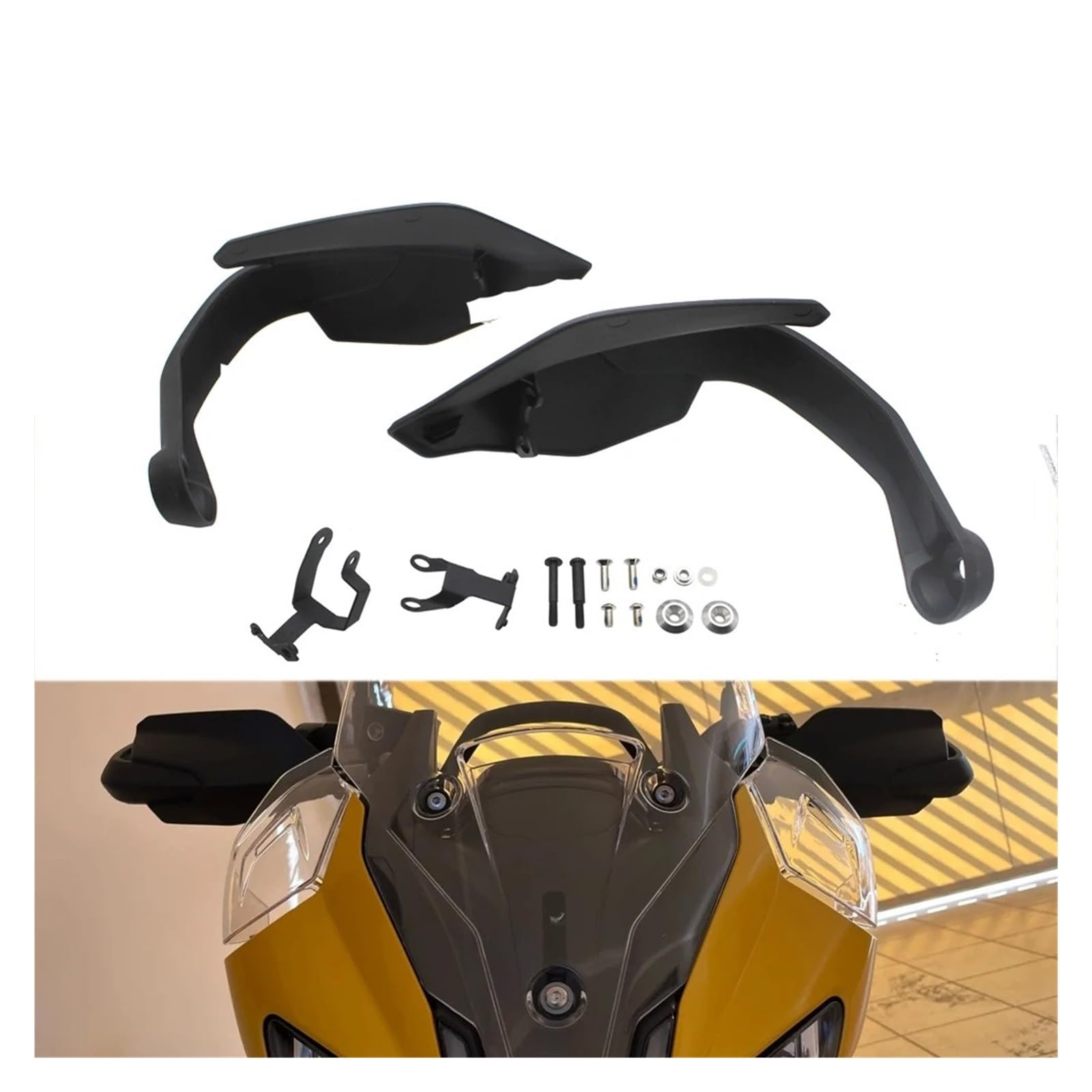 Coupe-vent Pour Tiger 660 800 Sport Tiger660 2024 2025 Pare-brise Bouclier De Protection Des Mains En Carbone(Black Handguard)