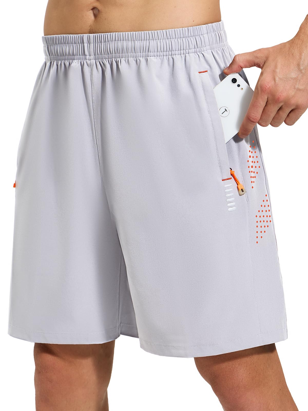 Cimic Pantalon Corto Hombre para con Bolsillo, Transpirables de Secado Rápido Correr Ropa Deportiva Hombre, Gym, Fitness,Tenis — view 10