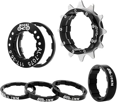 Bike Single Speed Conversion Kit 12T13T/14T/15T/16T/17T/18T/19T/20T/21T/22T Bicycle Single Speed Cassette & Spacers Accessories
