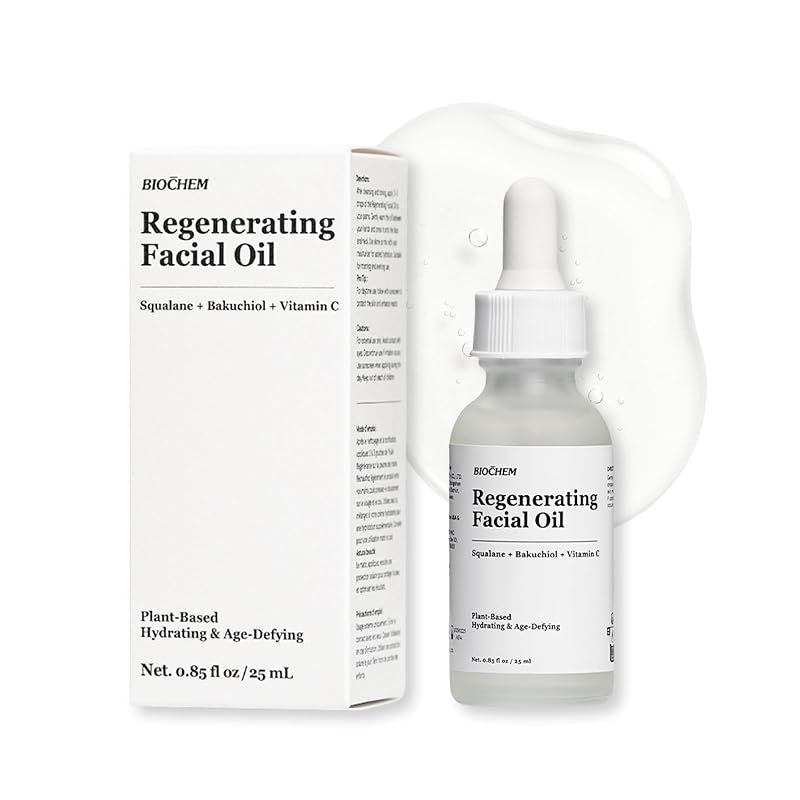 Óleo facial noturno BIOCHEM com retinol e bakuchiol, textura não oleosa