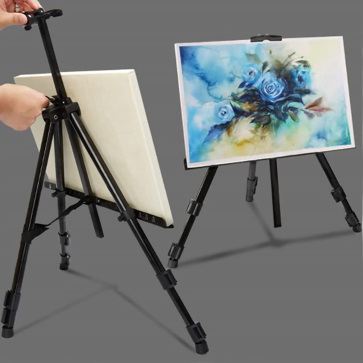 Amazon.co.jp: イーゼル メタルイーゼル 折りたたみ 伸縮可能 メタル