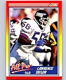 1990 Score Football #571 Lawrence Taylor New York Giants Official NFL Trading Card (from Factory Set Break)