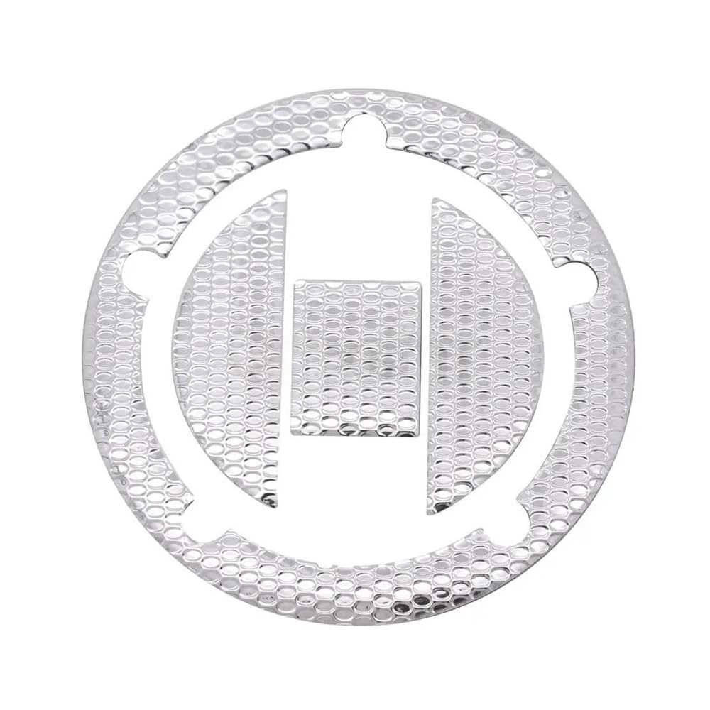 Ymyyqw Silver Motorcycle Tank Pad Motorcycle Decal Fuel Gas Tank Cap Cover Pad Sticker For Gsxr600 For Gsxr750 For Gsxr1000 For K3/K4/K5/K6/K7/K8/K9