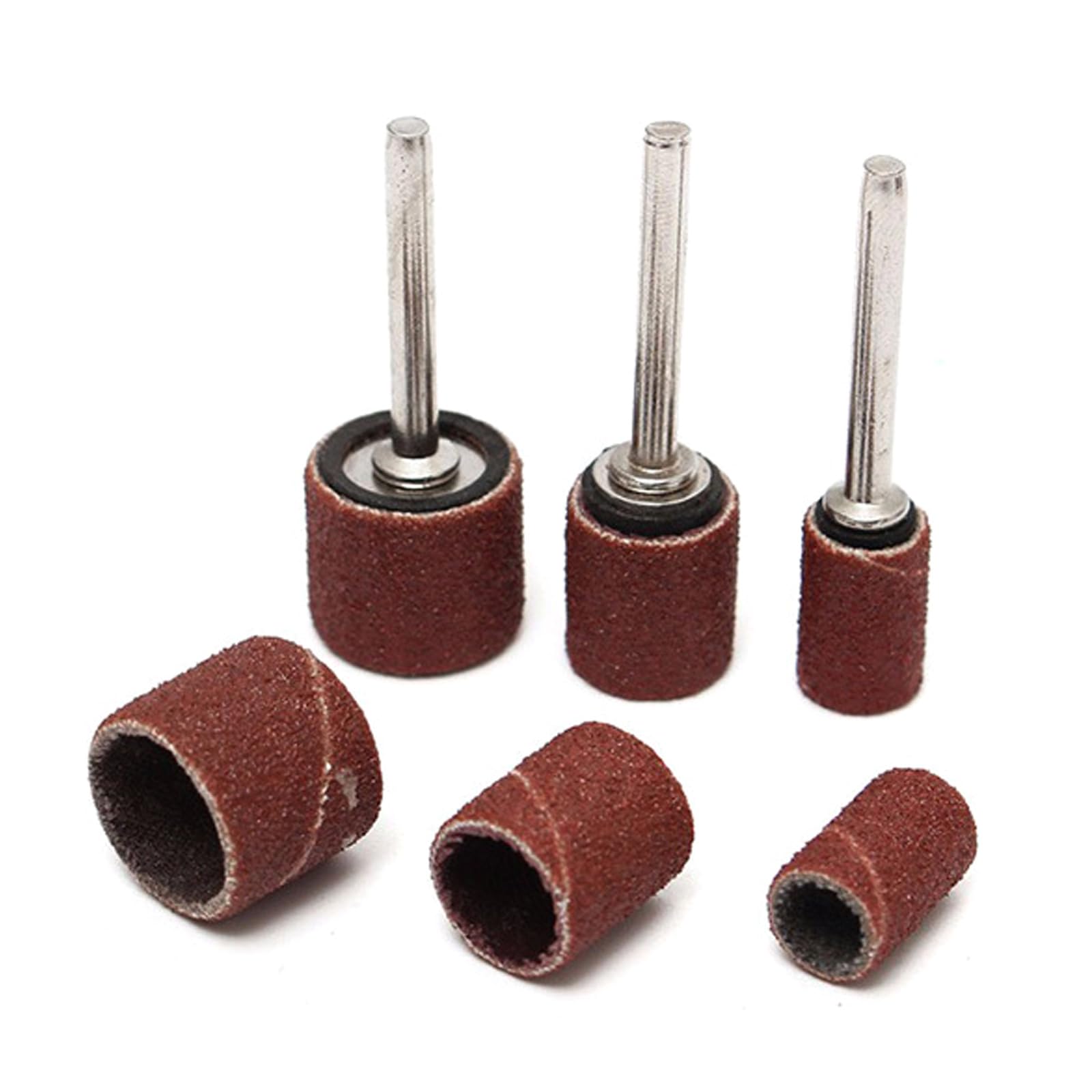 102/132 Stück Nägel Schleifringe Bänder Elektrische Maniküre Bohrer Gel Polieren Entfernen Pediküre Werkzeug Heavy Duty Schleifhülsen für Schleifmaschinen