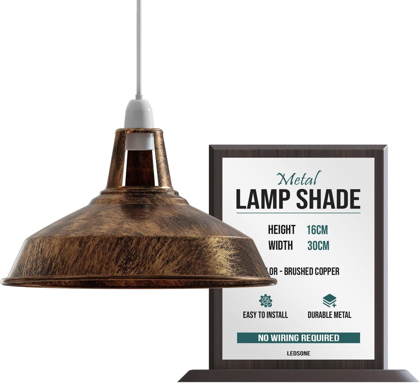  - Ledsone Moroccan Turkish Mosaic Glass Pendant Light Adjustable Height Hanging Lamp Fixture For Living Room & Dining Room