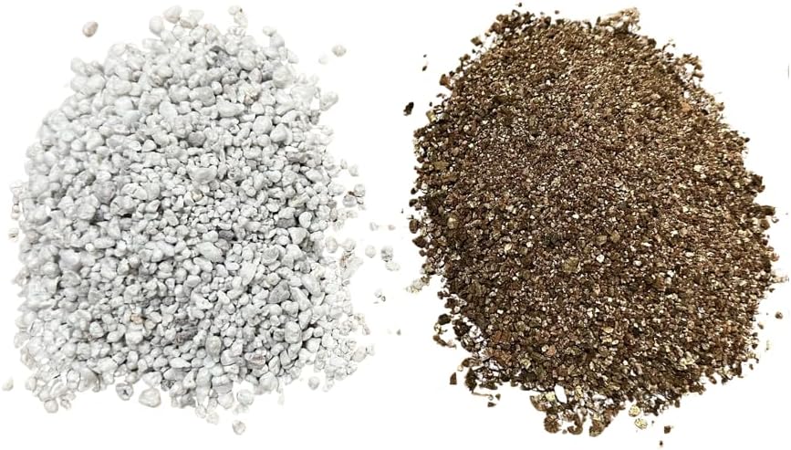 2 Gal. Perlite & Vermiculite for Seedling, Cuttings, Propagatiion, Cactus & Succulent, Bonsai Tree Soil Mix - 1 Gal. Each