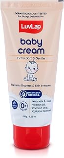 LuvLap Baby Cream -200g, Face & Body Moisturizing Cream with Shea Butter & Colloidal Oatmeal, Protection for Dry, Itchy, S... Price In India