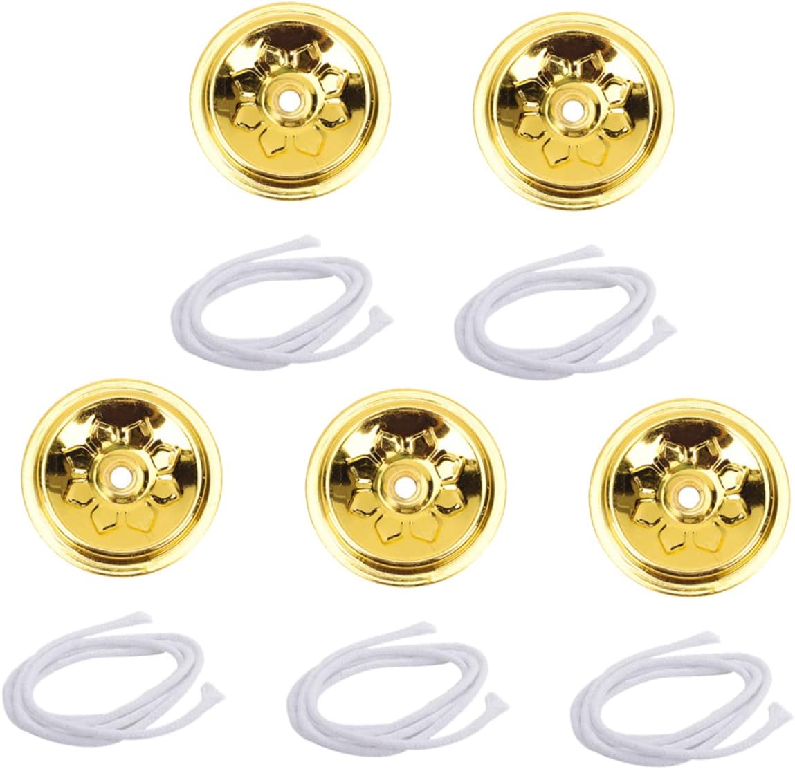 Cabilock Oil Lamp Replacement Wick Holder Kit Core Ball Wicks Lamp Oil Accessories for