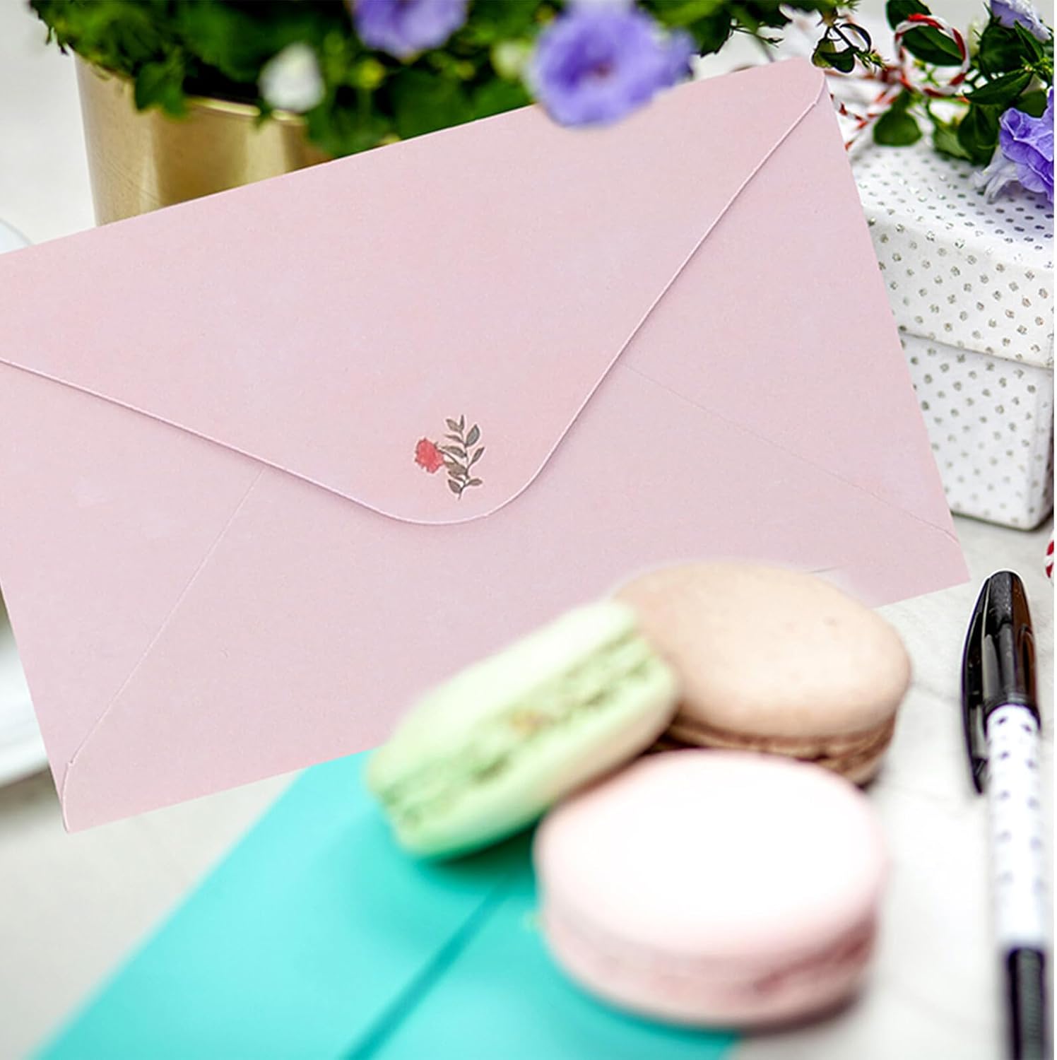 NUOBESTY Floral Animal Envelope Set A5 Stationery Paper Kit 24 Sheets Letter Writing Paper with 12 Matching Envelopes Decorative Stationery for Home Office School