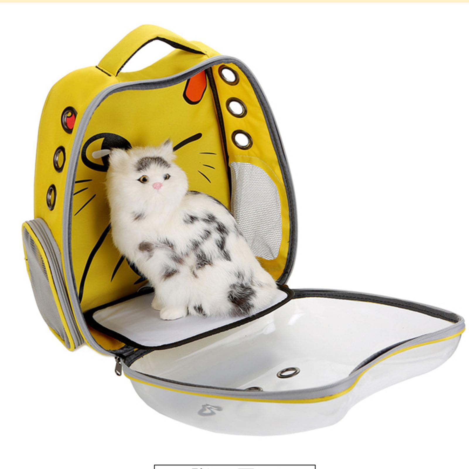 Zaino per trasportini per animali domestici, Borsa da viaggio per animali domestici, Borsa per zaino per animali domestici a bolle di capsula spaziale trasparente, Gabbia da