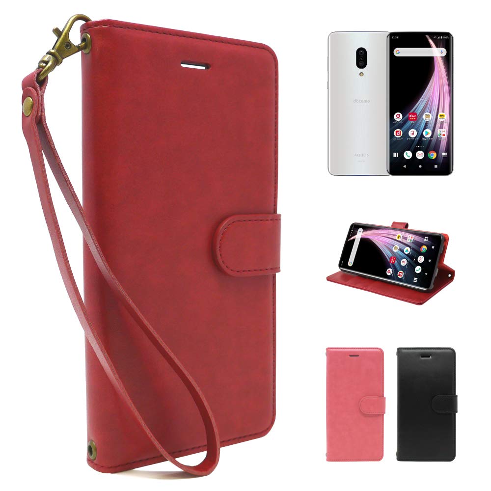 Amazon.co.jp: シズカウィル AQUOS zero2 SH-01M SHV47 手帳型