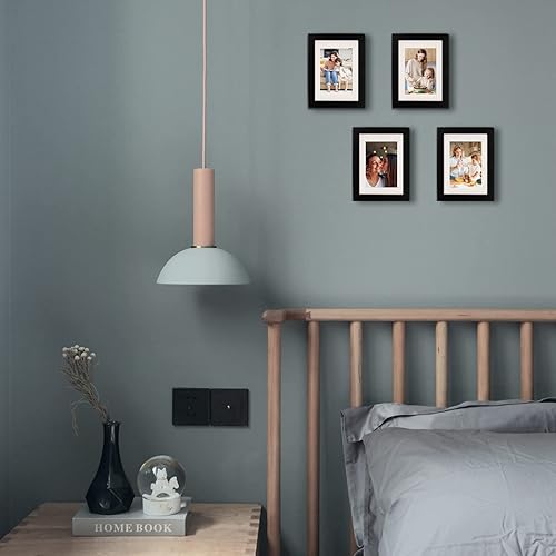 Vista 380 de Egofine Portarretratos de 9 x 12 pulgadas hecho de madera maciza con plexiglás, fotos de 5 x 7/6 x 8 con paspartú o de 9 x 12 pulgadas sin paspartú