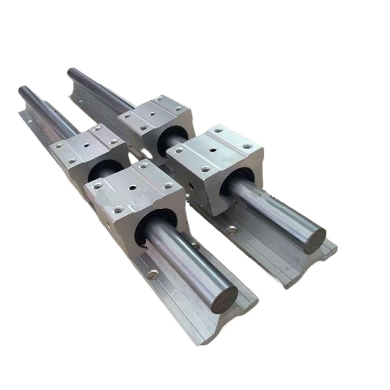Deslizador de cojinete lineal con riel deslizante Riel guía lineal SBR12, 2 uds. Guía SBR12-1000mm + 4 Uds. Bloque deslizante SBR12UU