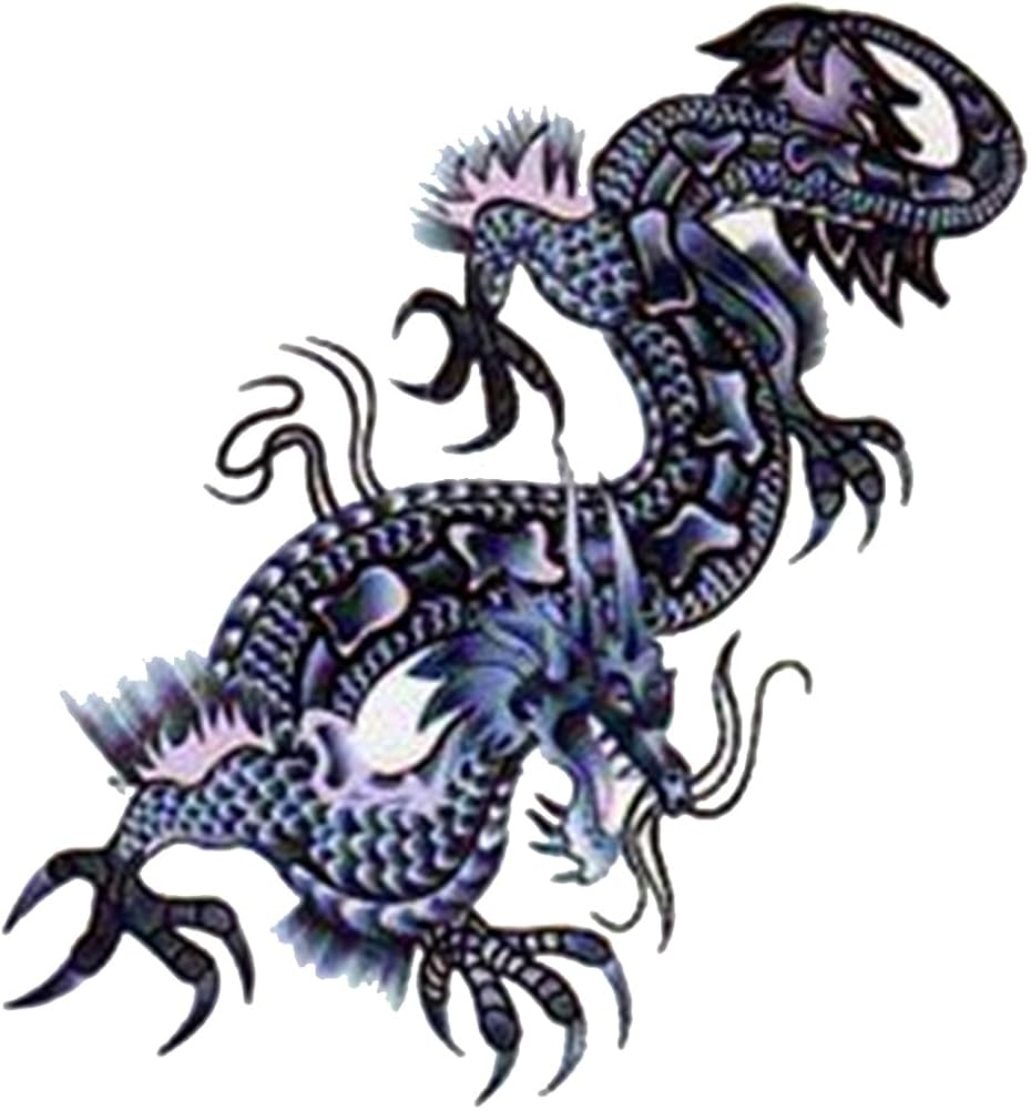 The Fantasy 5枚入り タトゥーシール 龍 Tm ワンポイント ドラゴン 竜 卓出