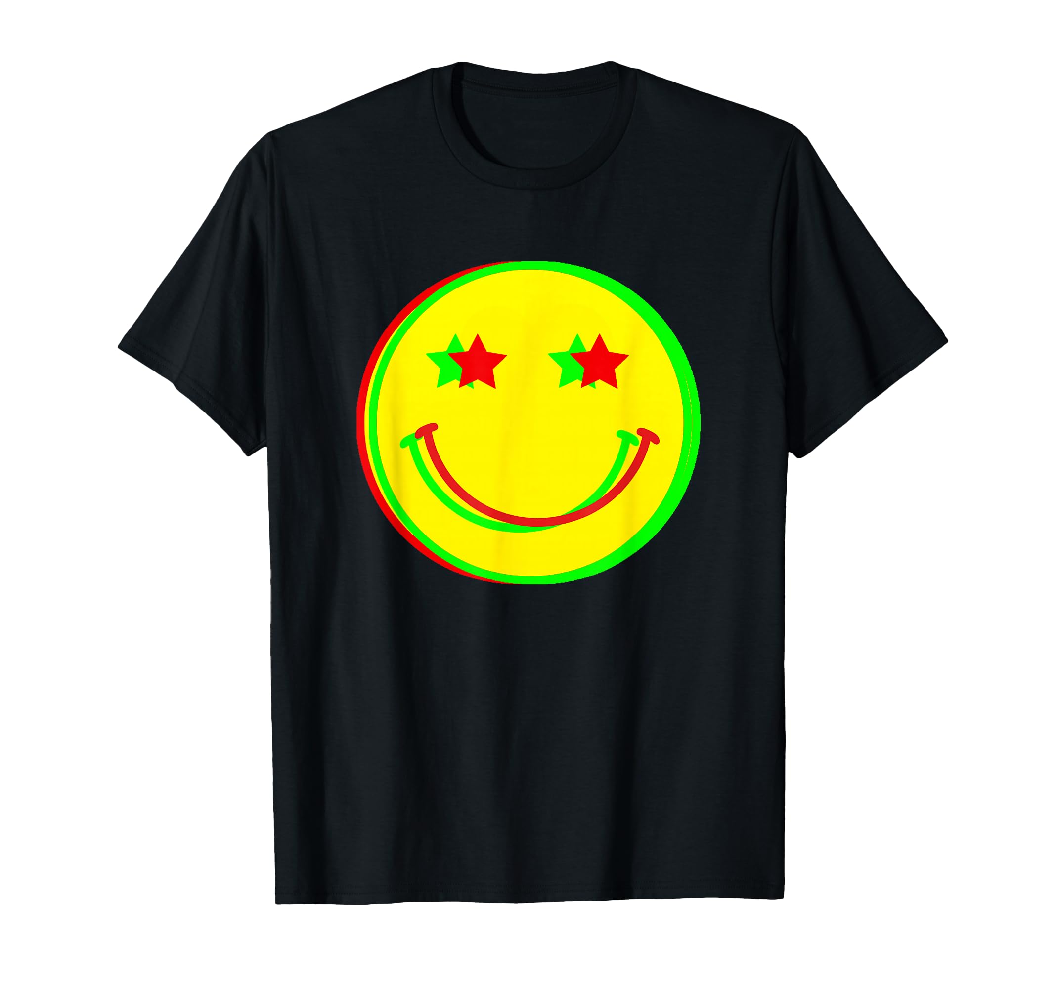 Retro Psychedelic Smile Face 90s Fashion For Men Women Kids T-Shirt
