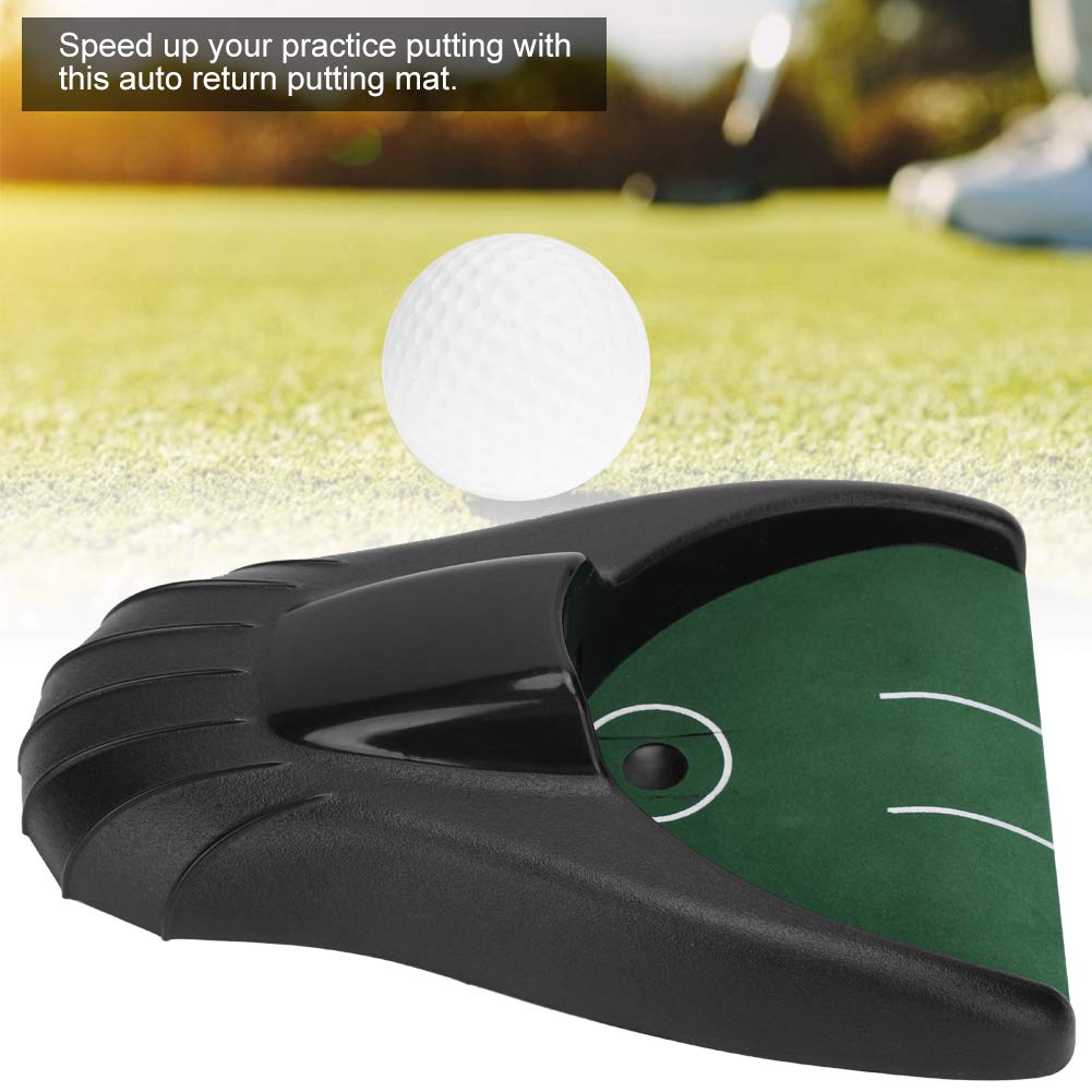 KEENSO Tapis de Putting Balle Golf, Machine Retour alimentée par Batterie, entraînement à Domicile, Bureau, fêtes