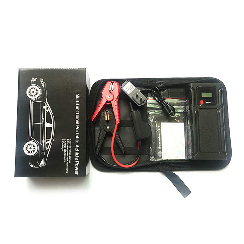 AKT Arrancador de Batería Refuerzo de Coche Banco de Energía Batería 2000A 12V Dispositivo de Arranque Automático Cargador de Arranque de Coche Arrancador de Batería de Emergencia