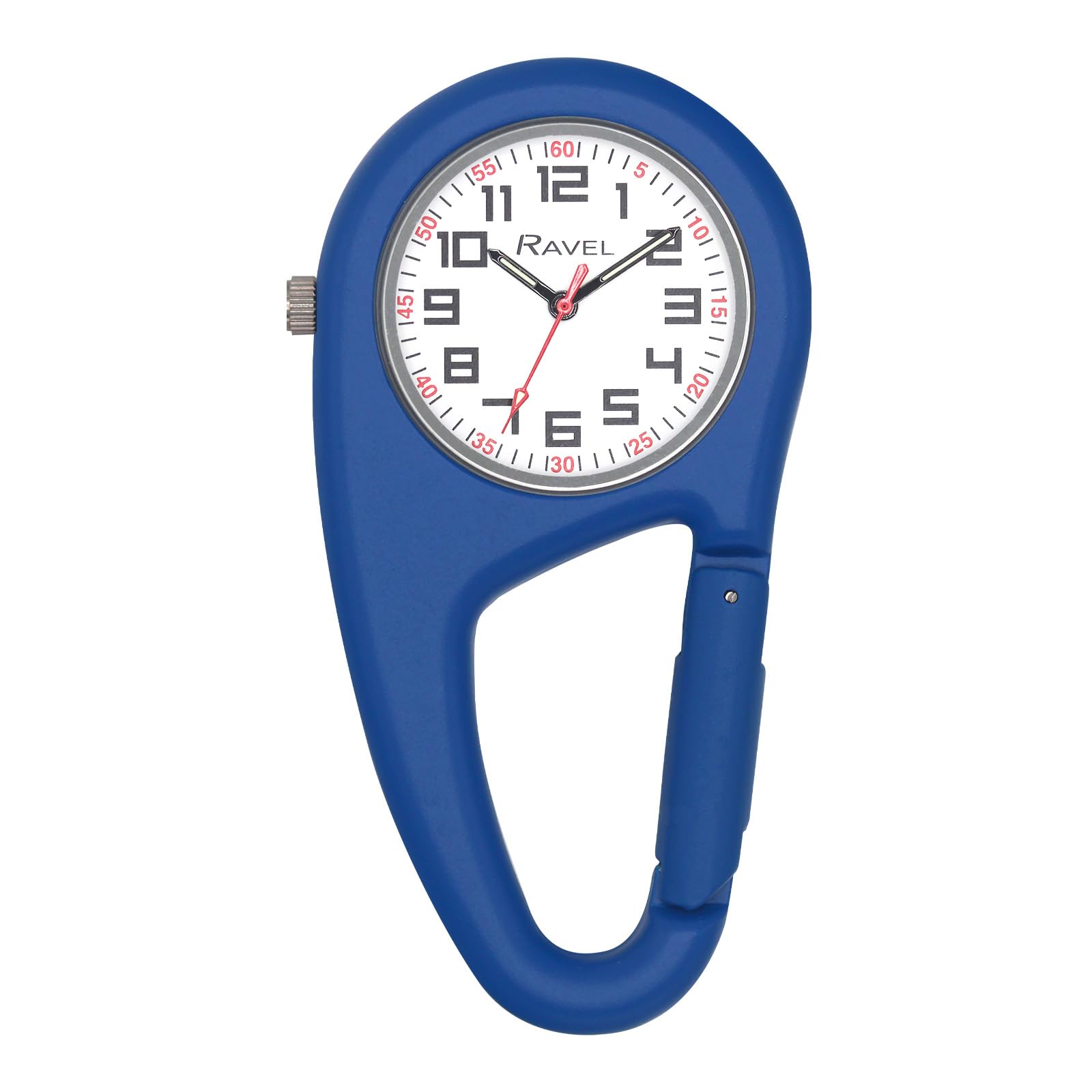 Ravel - Montre à Quartz Caribinée à Clip Ceinture - Quartz Analogique - R1105